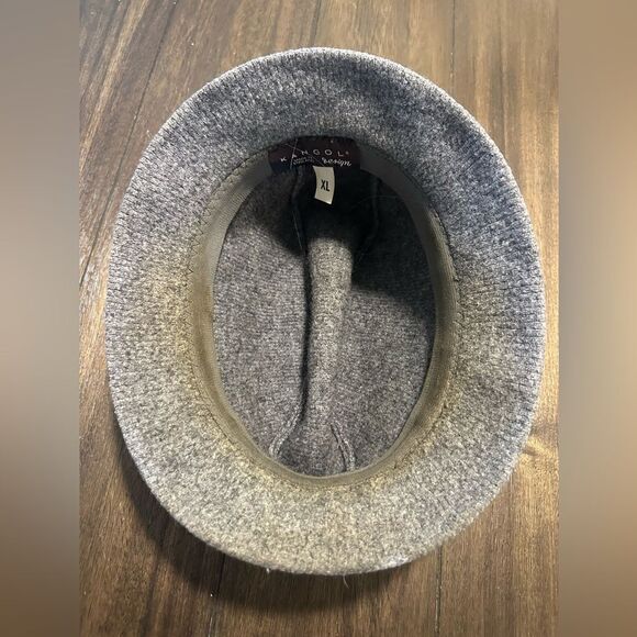 Kangol Wool Grey Fedora Hat Size XL - Picture 5 of 5